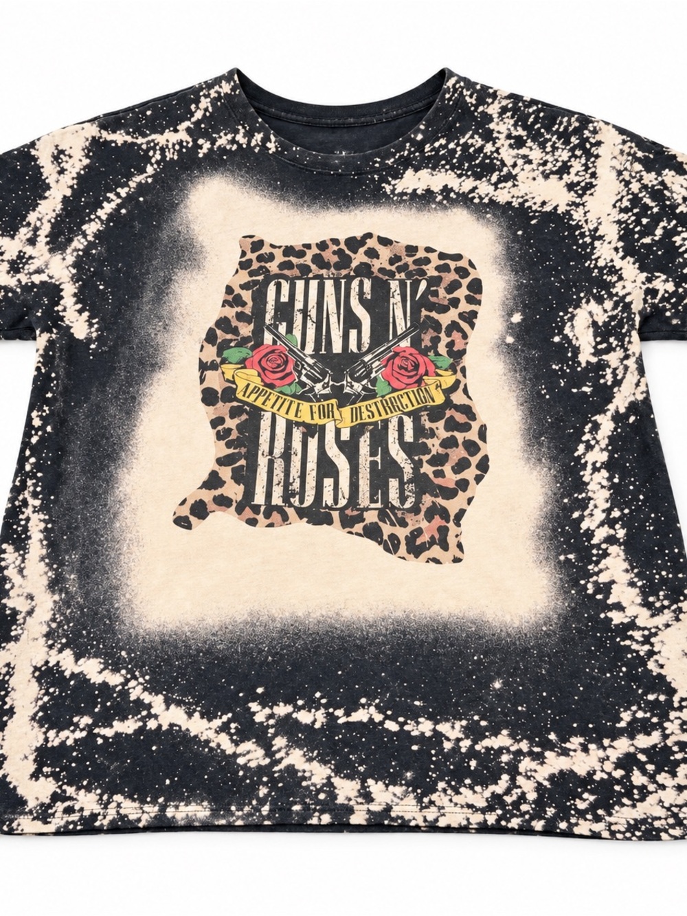 Women’s Black & Cream Graphic Short Sleeve Tee